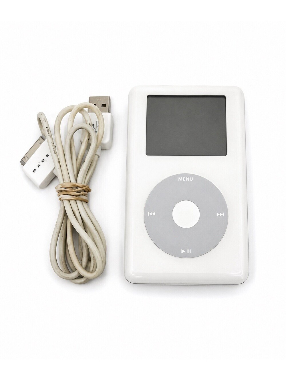 Apple iPod A1059 Classic 4th Generation 20GB w/ Charging Cable Tested READ